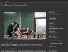 Tablet Screenshot of leshommesapproximatifs.com
